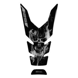 BIKE-label Tank Pad 3D Tank Protector Grey Black Compatible with Yamaha MT-125 X507907VA
