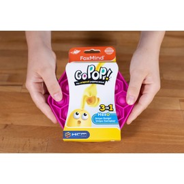 GoPop™ Hexo - The Original - Trend Fidget, Bubble, Push Pop, Travel Game, Logic Game, Everyday Stress, Anxiety - HCM Kinzel - 55185, Yellow, Blue, Pink