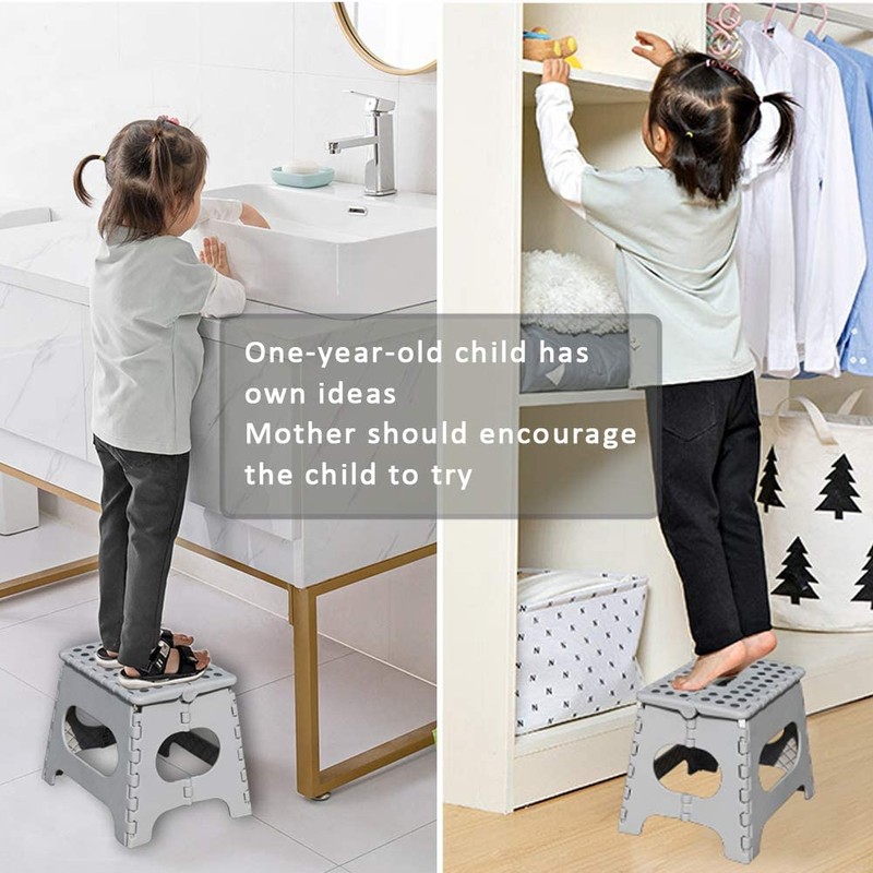Non-Slip Folding Step Stool, Sturdy Safe Enough - Holds up