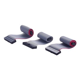 Heyiarbeit 3pcs IDC 30 Pin Connector Gray Wire Flat Ribbon Cable Connector Length 30cm 2.54mm Pitch