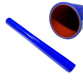 BST BSSP Silicone Radiator Coolant Hose 3.5" ID x 3 Foot Stick 4-ply W/Rubber lining, Blue Silicone Coolant Cooling Hose for Trucks, Replaces: 561.09350