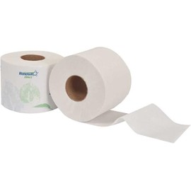 Renown REN06126-WB Single-Roll Bath Tissue, 616 Sheets Per Roll, Plastic, 15.25" x 20" x 14.5" (Pack of 48)
