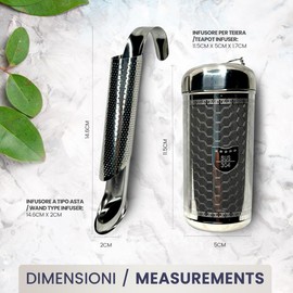 Tee-Diffusor-Set aus Edelstahl, entworfen, um Ihre Bedürfnisse bei der Zubereitung von Tee zu erfüllen.