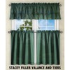 Ellis Curtain Stacey Tailored Tier Pair Curtains, 56" x 30",