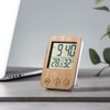 Weather Station Thermometer Hygrometer Bamboo Wood Gift