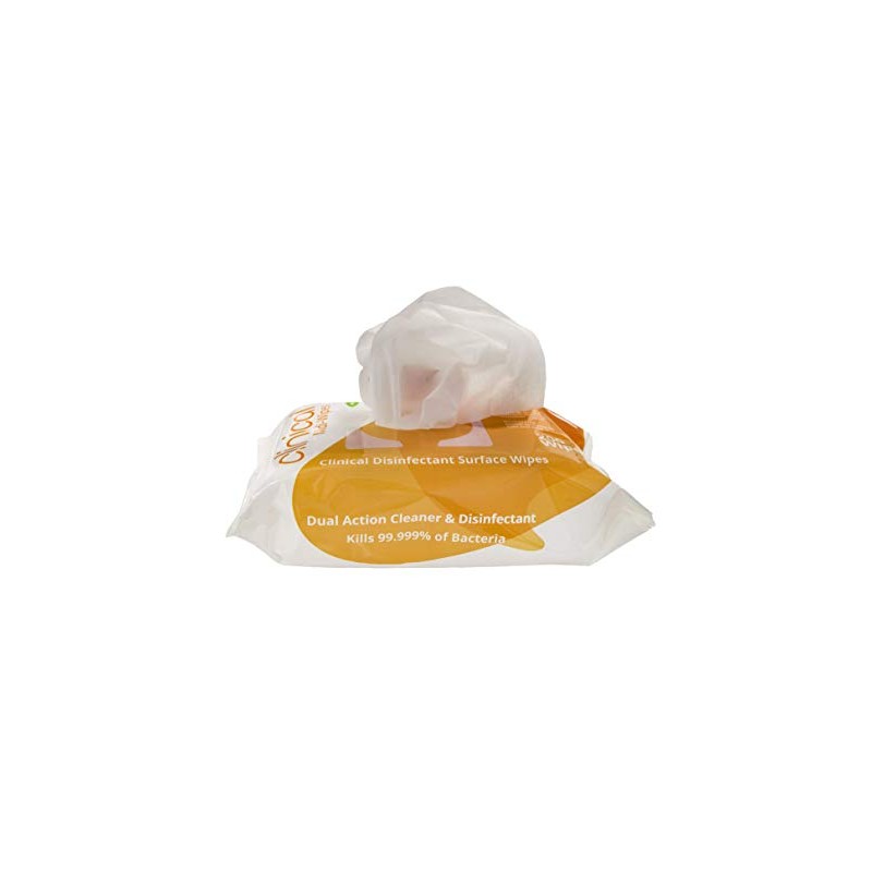 Uniwipe Uniwipe Clinical Midi-Wipes, Antibacterial, Sanitising, Kills 99.999% of Germs,