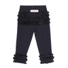 RuffleButts® Baby/Toddler Girls Soft Knit Ankle Length Ruffle Leggings -