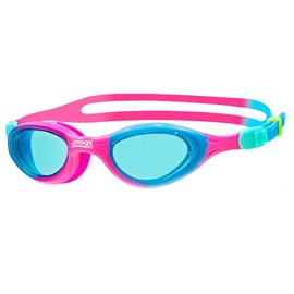 Zoggs Unisex-Youth Super Seal Junior Schwimmbrillen, Pink/Blue/Tint, Einheitsgröße