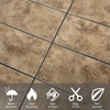 Peel and Stick Backsplash Subway Tile, 3"x6" Antique Brass Self-Adhesive