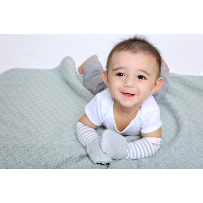 Handsocks Plushy Stay On Strap-Free No-Scratch & Warmth Mittens (Toddler
