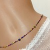 Tie on Waist beads, 43 inches Belly Bead, Evil Eye
