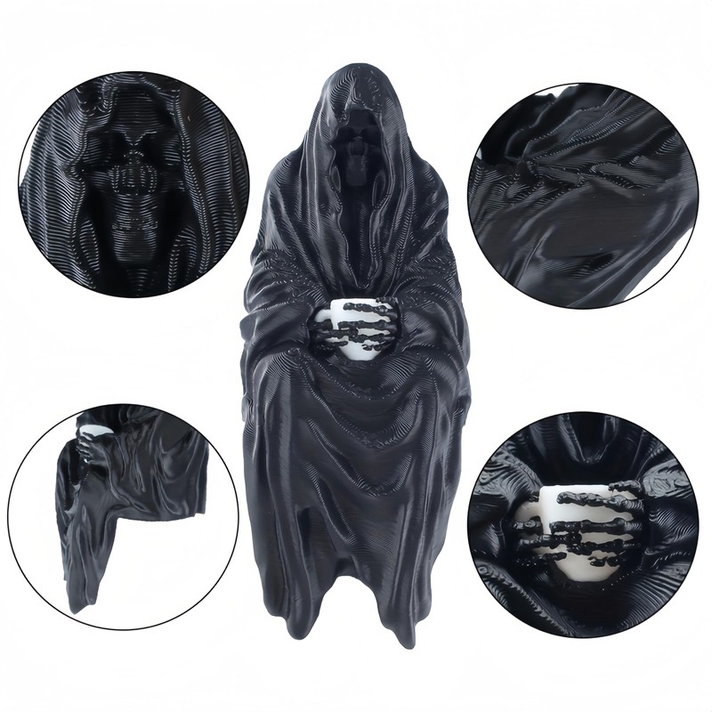 3 Pack Hallowen Gothic Decor Sitting Statue | Desktop 3D