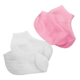 Outanaya 2Pairs Moisturizing Spa Socks for Dry Cracked Heels Slip Gel Foot Care Socks for Women and Lightweight and Breathable Design for Comfort and Hydration