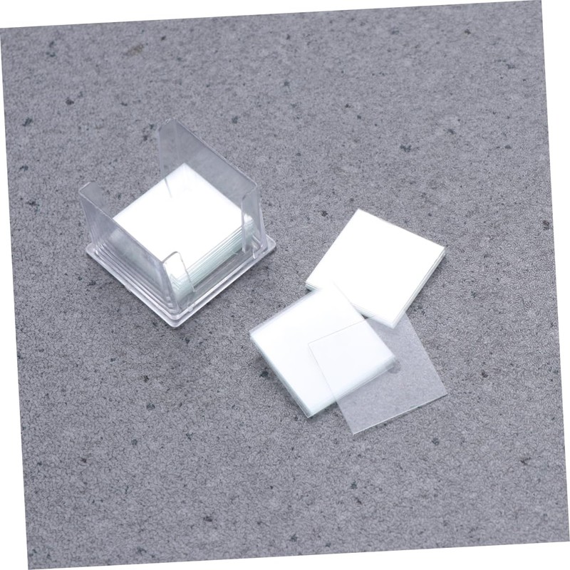 Operitacx 100pcs Microscope Cover Glasses Square Coverslips Microscope Cover Slips