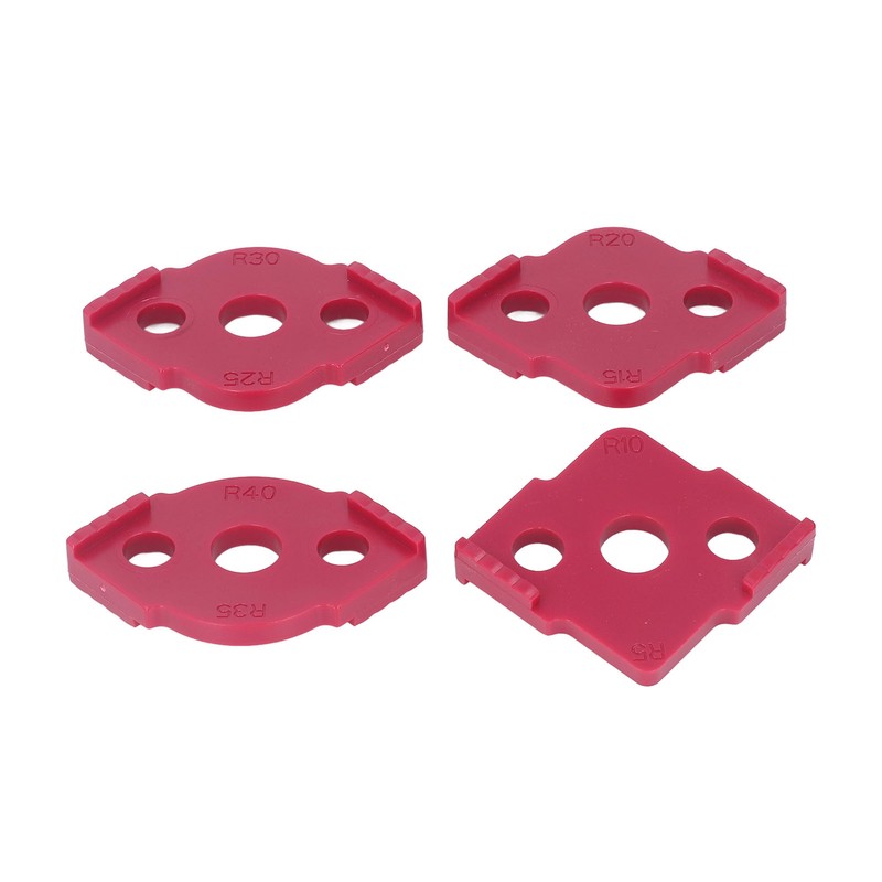 4 Pcs Radius Jig Router Template ABS Wear Resistant Woodworking
