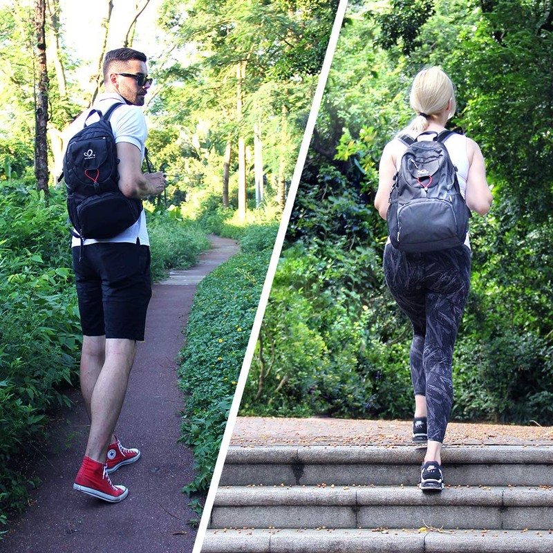 WATERFLY Foldable Travel Backpack Lightweight 20L Hiking Daypack for Outdoor