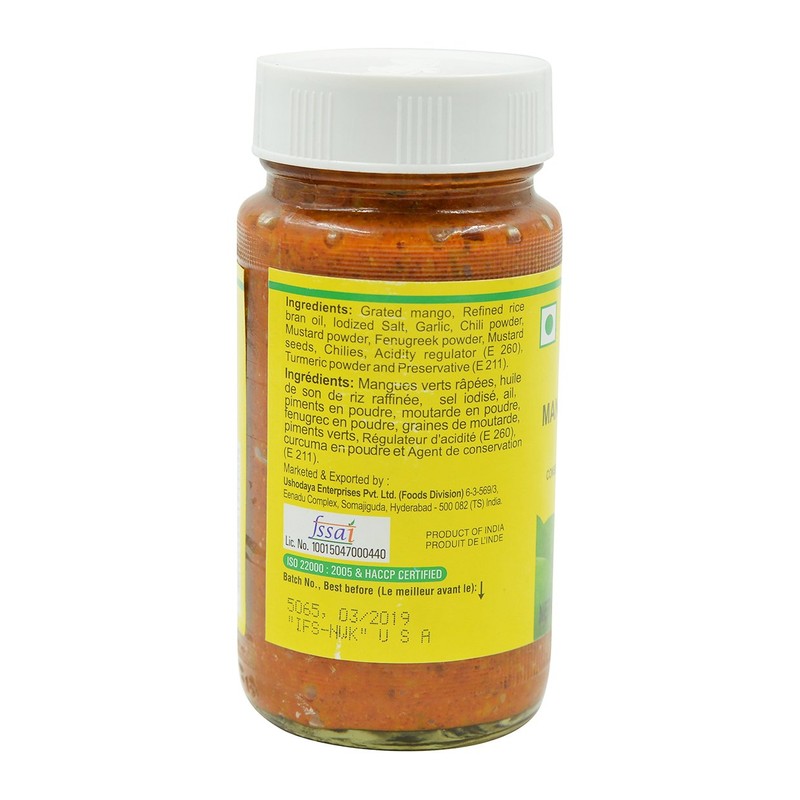 Priya Thokku (Shredded) Mango Pickle with Garlic