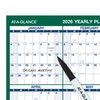 AT-A-GLANCE 2026 Erasable Calendar, Dry Erase Wall Planner, 24" x