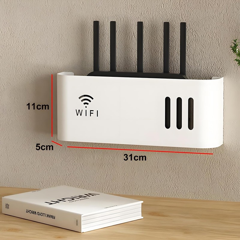 HFGHGDF Router Cabinet, Router Box, Cable Hide Wall Router Shelf