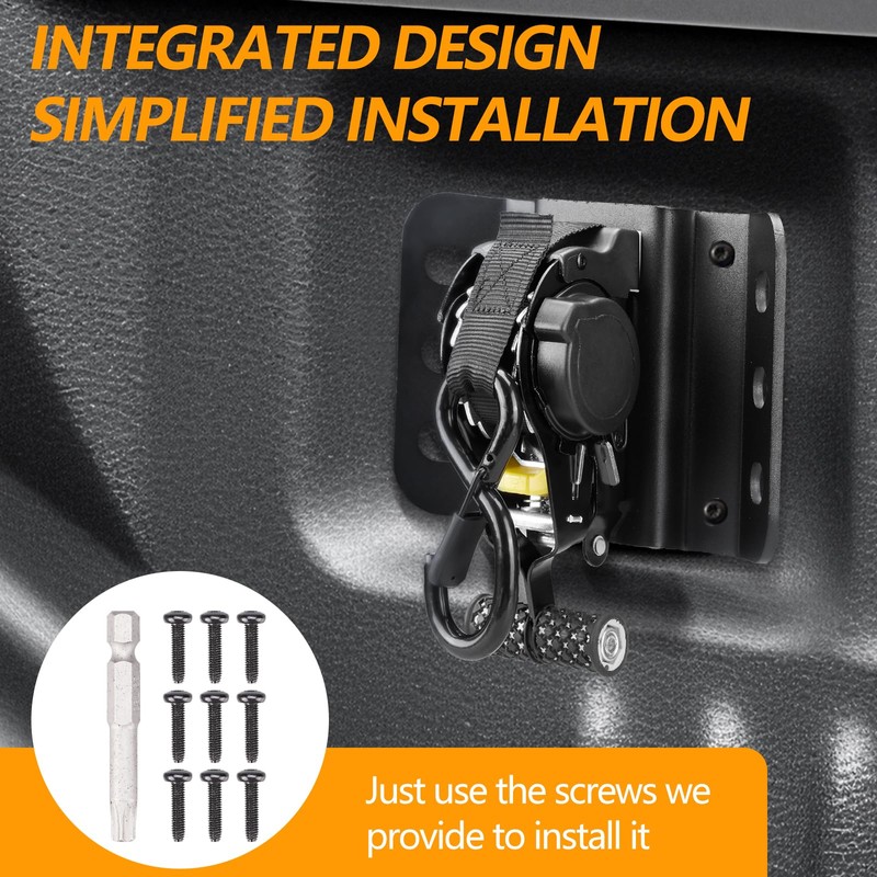 Hifybaty 2PCS Retractable Tie Down Straps for 2015-2025 Ford F150,