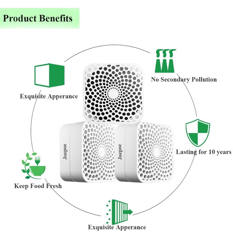 Refrigerator Deodorizer Lasts for 10 Years, Odor Eliminator 99%