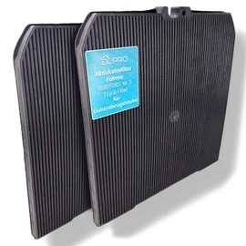 2 x DL-pro Activated Carbon Filters Suitable for Falmec 103050107 No. 3 Type B Filter for Cooker Hood Extractor Hood