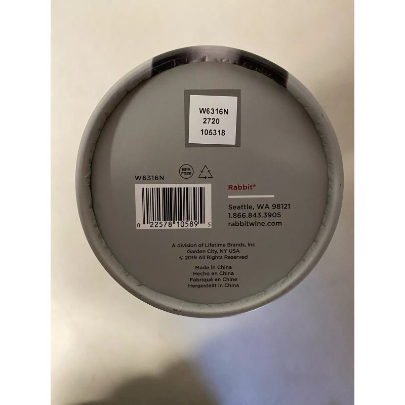 Rabbit W6316N Automatic Electric Corkscrew - Silver