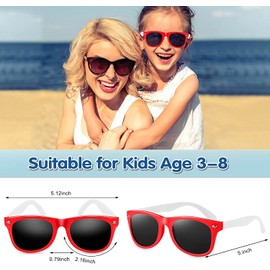 GINMIC Kids Sunglasses Party Favors, 12Pack Neon for Kids, Boys and Girls, Great Gift Birthday Supplies, Beach, Pool Favors, Fun Gift, Toys, Goody Bag Favors - 80’s Accessories