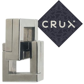 Hanayama Cast Quartet Puzzle - Level 6 of 6 - Grandmaster Difficulty - Includes Crux Sticker