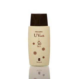 NATUREL Non-Chemical Organic UV Milk, 1.8 oz (50 g), SPF30 PA++ (No UV Absorbers)