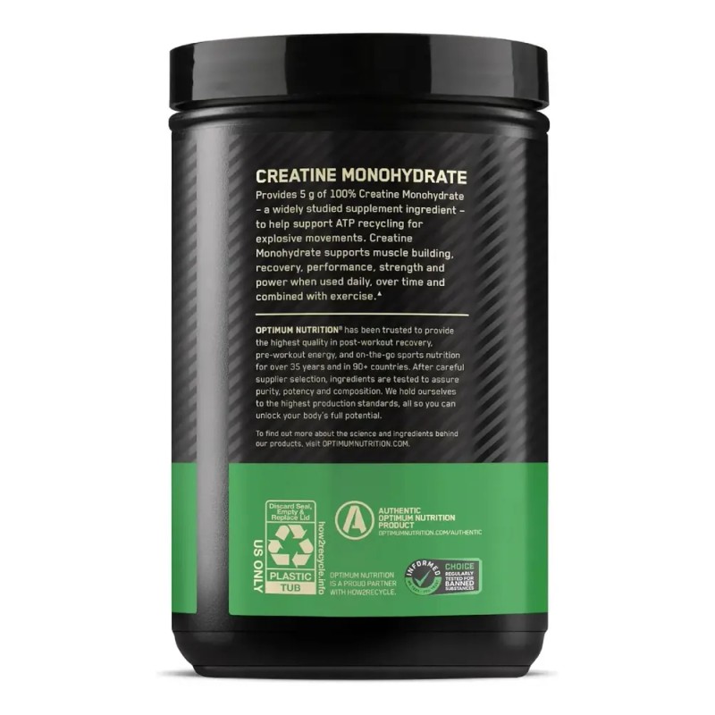 Creatina Monohidratada Optimum Nutricion 120 Porciones Sin S Sin Sabor