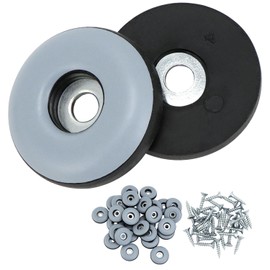 QWORK® 32 Pieces Furniture Sliders, 25mm Furniture Slider with Stainless Screw, for Chairs, Tables, Sofas