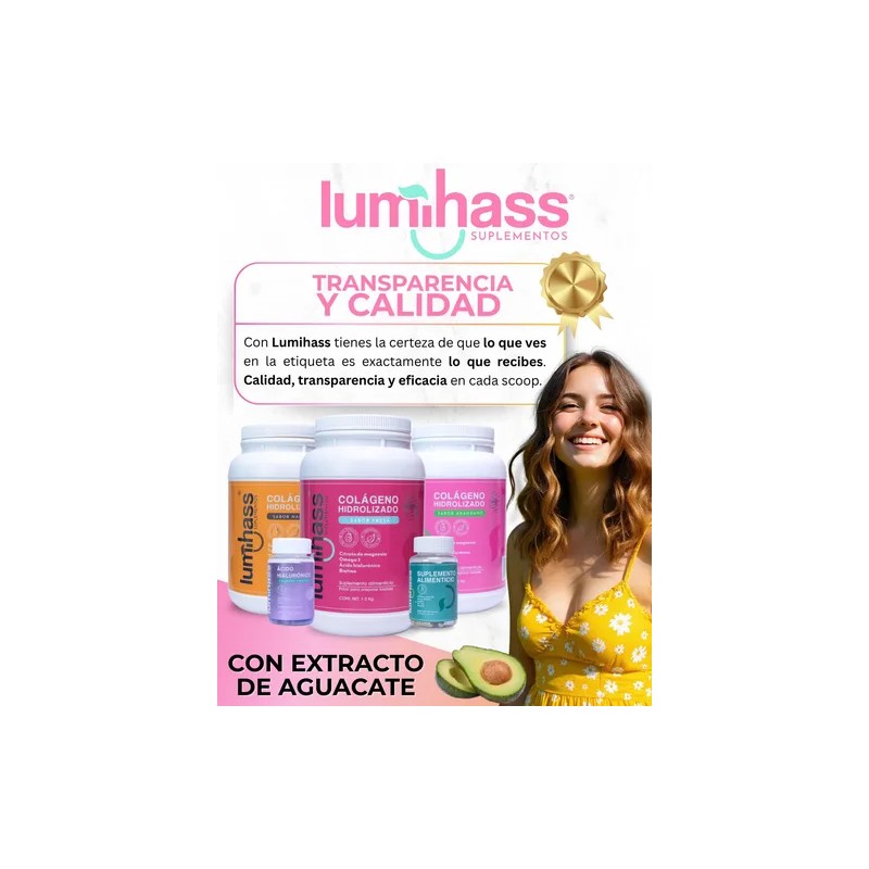 Colágeno Lumihass 3 Botes Sabor Arándano | Omega 3 +