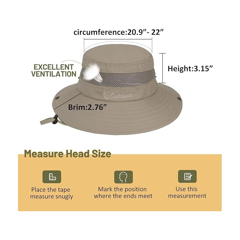 Kids Sun Hat Adjustable Fishing Hat for Boys Grils Beach