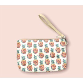 Women Toiletry Bag PU Leather Zipper Handle Beach Bag Cosmetic Bag for Makeup Travel, Fruit., Cosmetic bag beach bag