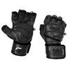 Elite Leather Gym Gloves with Built in 2" Wide Wrist
