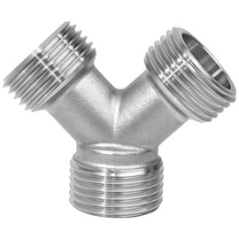 Garden Hose Splitter, Outdoor Faucet Splitter, 3/4" Male Threads Y Connector