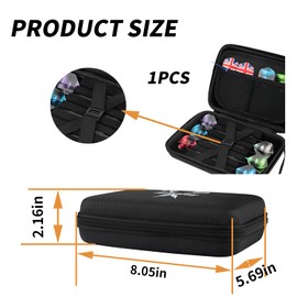 AONAYO Black Dart Case, Dart Case, Dart Case, Dart Case, Dart Case, Bag for Darts, Dart Case for 12 Darts and Other Dart Accessories, Portable Darts Case for Storage of Darts, black, Classic style
