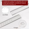 sourcing map Film Flexible Ruler 60 cm 0.1 mm Scale