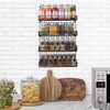 X-cosrack Spice Rack Organizer Wall Mounted 4-Tier Stackable Hanging Spice