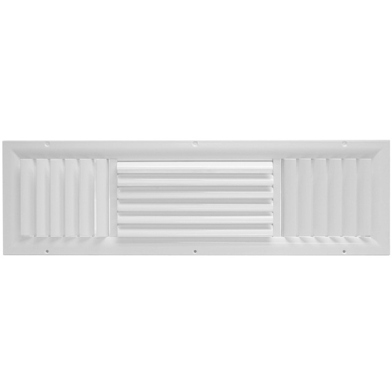 HVAC Premium 24''w X 6''h 3-Way Aluminum Curved Blade Adjustable