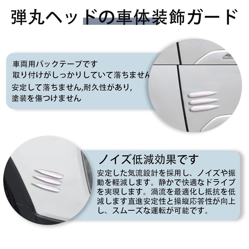 AiYa Vortex Generator, Set of 12, Scratch Prevention, Guard, Door