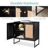 Best Choice Products 2-Door Rattan Storage Cabinet, Accent Furniture, Multifunctional
