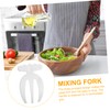 AUTSUPPL Salad Hands: Plastic Salad Serving Tongs Picker Pasta Mixing