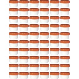 60 Ointment Jar Containers Cream/Ointment Kruken 6 ml Capacity with Orange Lids – Made in Germany