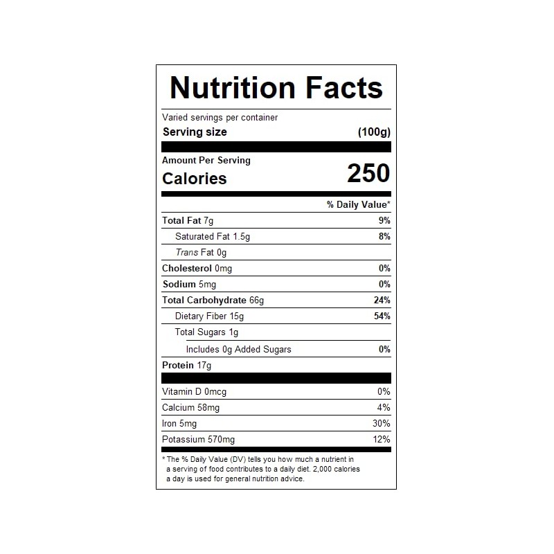 Oat Bran (32oz. Resealable Zip Lock Stand Up Bag)