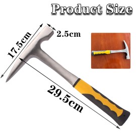 behone Geological Chisel Hammer Geologist Hammer Geological Exploration Hammer with Pointed Mouth Geology Tools Supplies