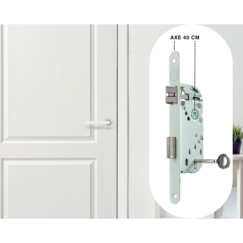 Yale Mortice Lock with Key, Axle 40mm, Chest 135mm -