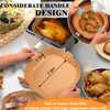 Air Fryer Disposable Paper Liner, Square Parchment Cooking Non-Stick Liner,