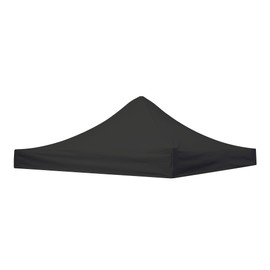10x10 Canopy Replacement Top,10x10ft Pop Up Canopy Tent Cover for Straight Leg Frame, Replacement Canopy Top Cover Only（Black）